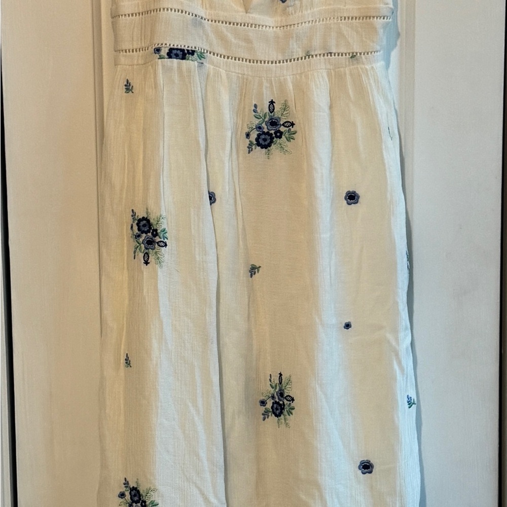Sugarlips Cream Floral Maxi Dress